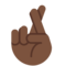 Crossed Fingers - Black emoji on Twitter